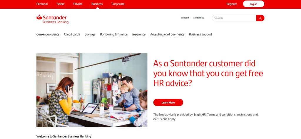 Santander's Business Current Account