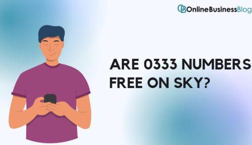 Are 0333 numbers free on sky
