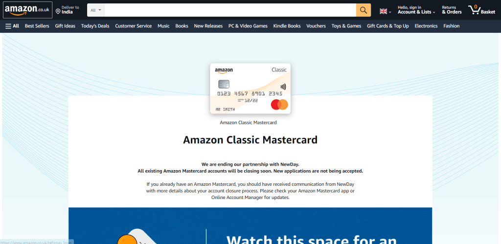 Amazon Classic Mastercard