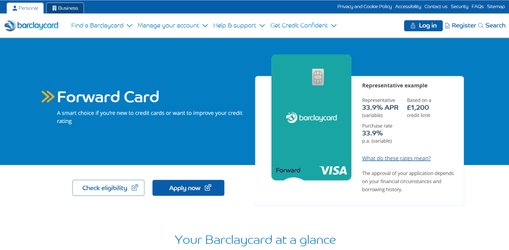 Barclaycard Forward Card