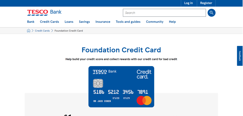 Tesco Foundation Credit Card