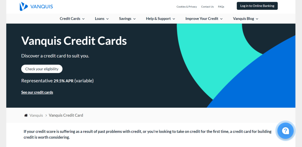 Vanquis Bank Chrome Credit Card