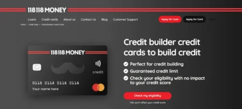 118 118 Money credit builder card