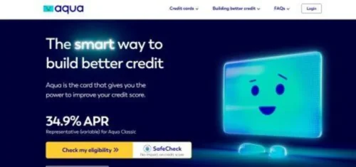 Aqua Classic credit building card