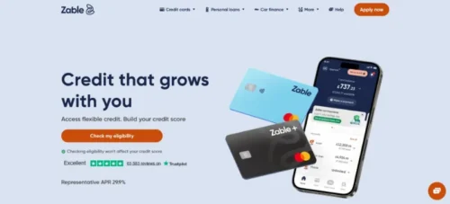 Zable app-based credit building card