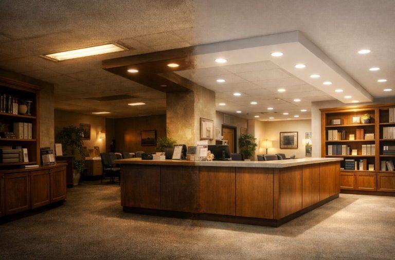 how lighting restoration can revive aging commercial spaces